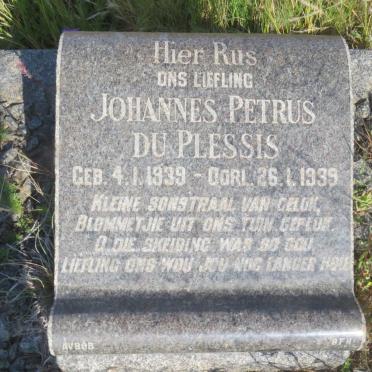 PLESSIS Johannes Petrus, du 1939-1939