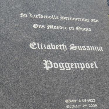 POGGENPOEL Elizabeth Susanna 1922-2009