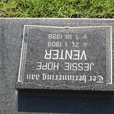 VENTER Jessie Hope 1908-1998