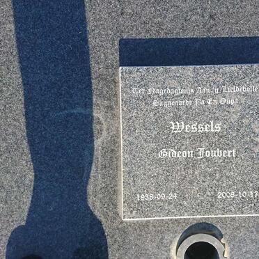 WESSELS Gideon Joubert 1938-2008