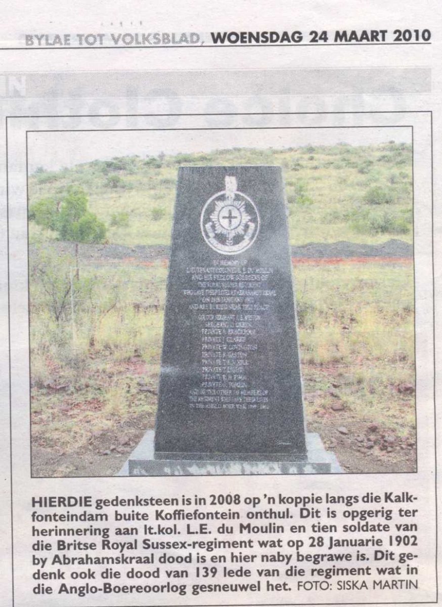 1. Anglo Boer War Memorial Koffiefontein 