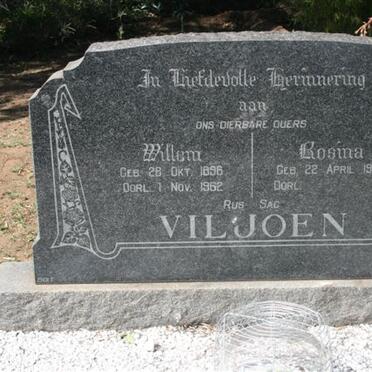 VILJOEN Willem 1896-1962 &amp; Rosina -1906