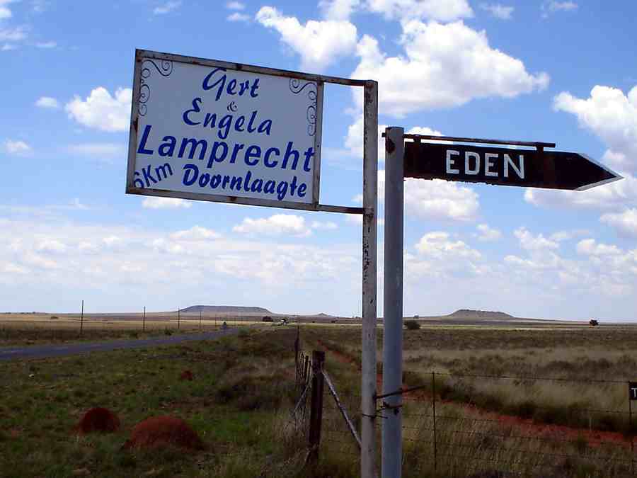 1. Doornlaagte plaas wegwyser