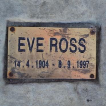 ROSS Eve 1904-1997