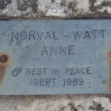 WATT Anne, NORVAL -1989