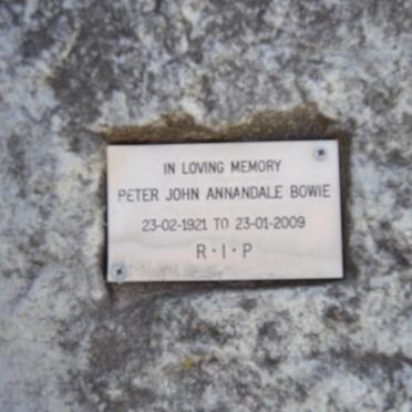 BOWIE Peter John Annandale 1921-2009
