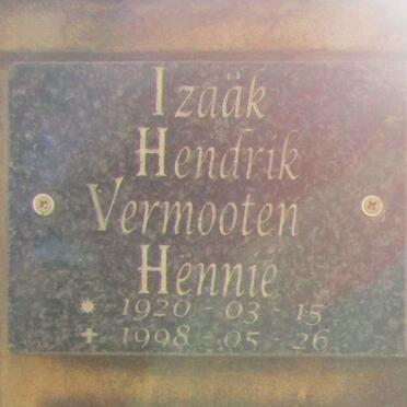 VERMOOTEN Izaak Hendrik 1920 - 1998