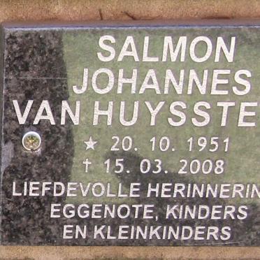 HUYSSTEEN Salmon Johannes, van 1951-2008