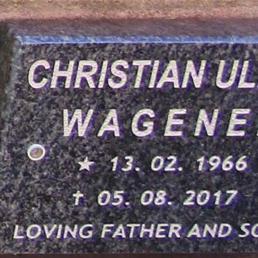 WAGENER Christian Ulrich 1966-2017