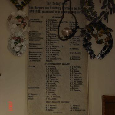 4. Burgers van Ficksburg distrik 1899-1902 gesneuwel en in gevangenskap oorlede