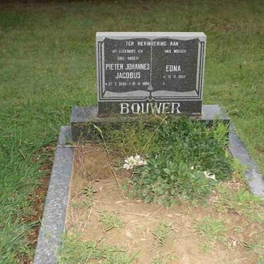 BOUWER Pieter Johannes Jacobus 1930-1984 &amp; Edna 1950-