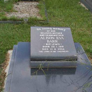 BARR Alison Ilva nee LEWIS 1918-2004
