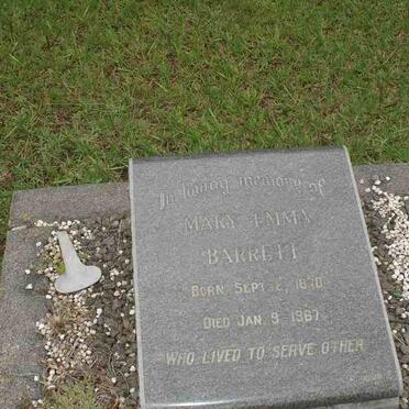 BARRETT Mary Emma 1870-1967