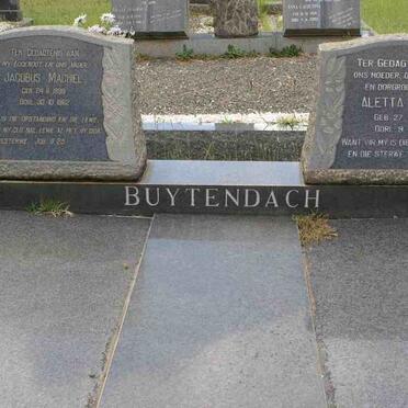 BUYTENDACH Johannes Machiel 1888-1962 &amp; Aletta Louisa 1894-1978