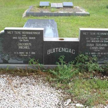 BUITENDAG Jacobus Michiel 1909-1981 &amp; Anna Susanna Christina STEYN 1905-1972