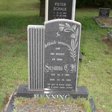 HENNING Susanna C.M. 1896-1986