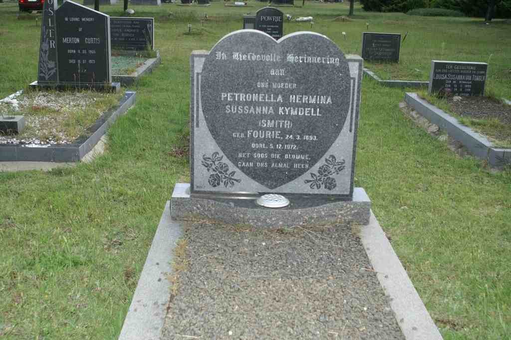 KYMDELL Petronella Hermina Sussanna, formerly SMITH, nee FOURIE 1893-1972
