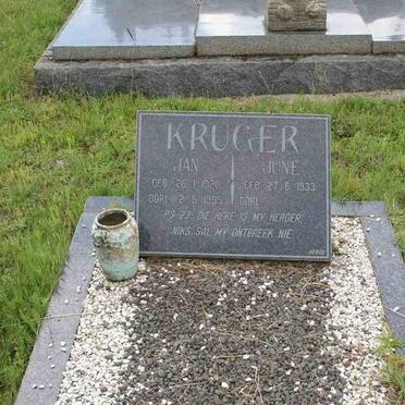 KRUGER Jan 1920-1995 &amp; June 1933-