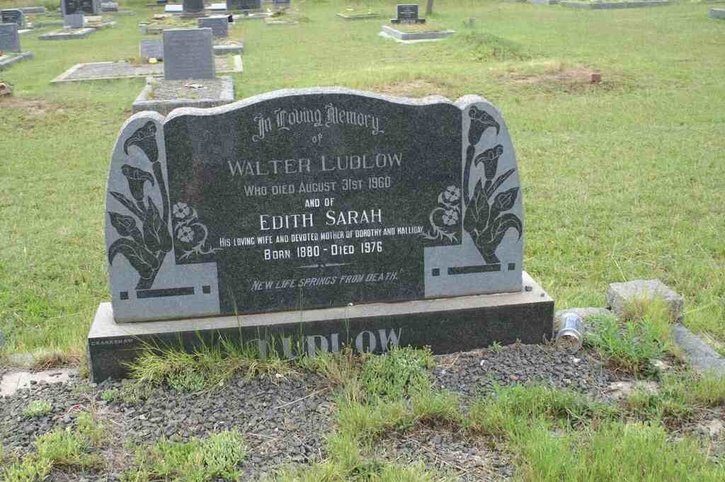 LUDLOW Walter -1960 &amp; Edith Sarah 1880-1976