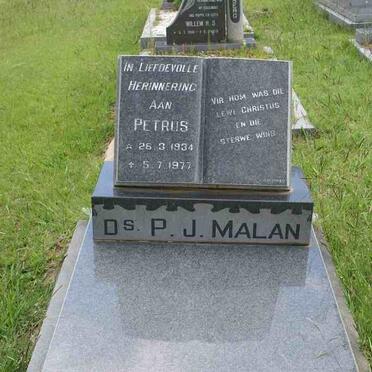 MALAN Petrus J. 1934-1977