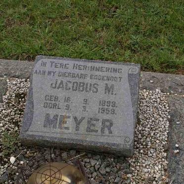 MEYER Jacobus M. 1893-1959