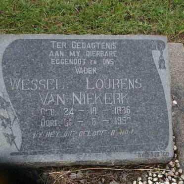NIEKERK Wessel Lourens, van 1886-195?