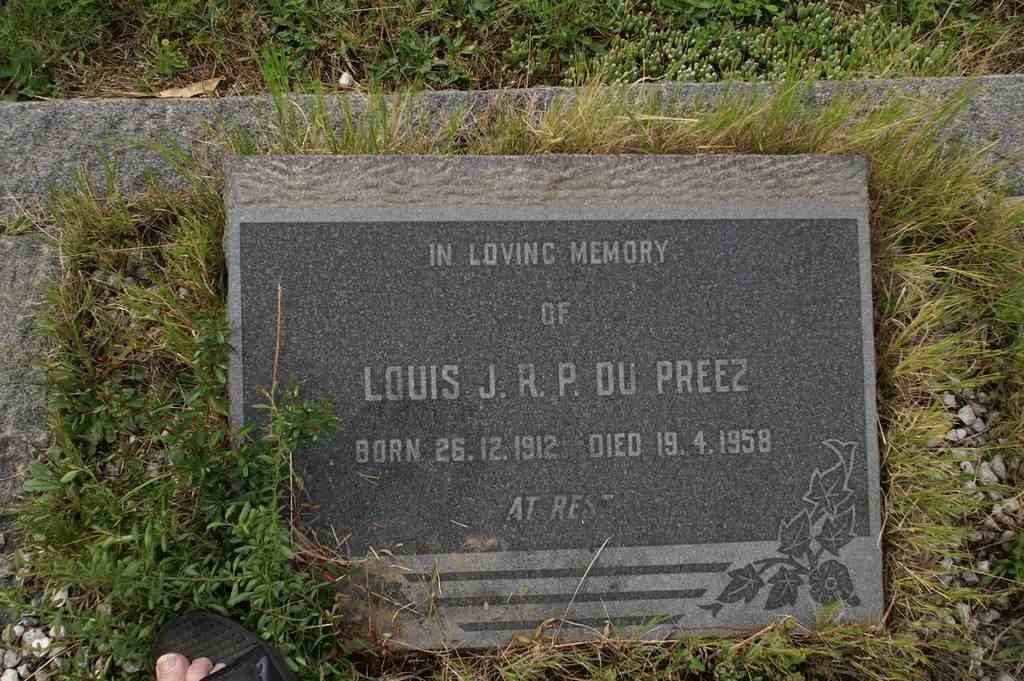 PREEZ Louis J.R.P., du 1912-1958