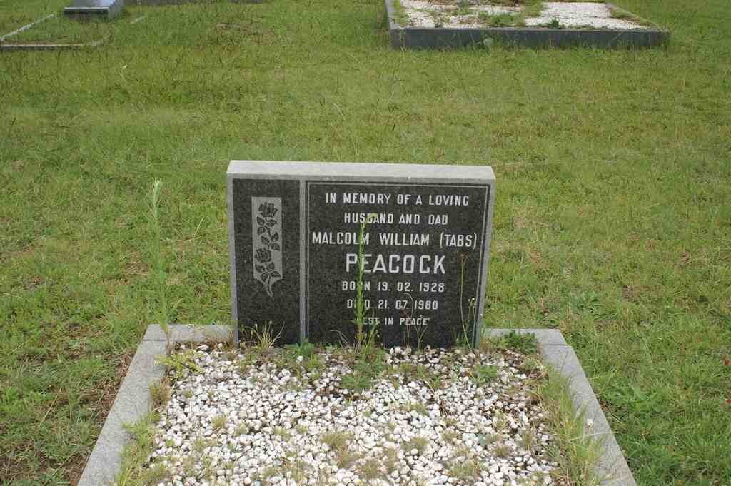 PEACOCK Malcolm William 1928-1980