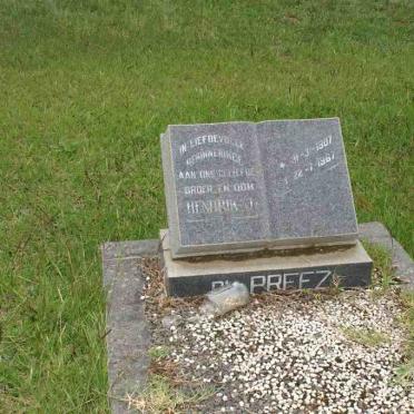 PREEZ Hendrik J., du 1907-1967