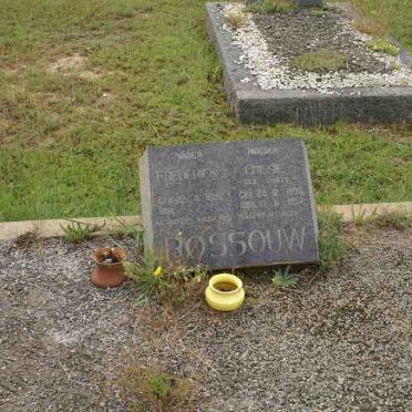 ROSSOUW Frederick 1886- &amp; Crissie LOOTS 1890-1957