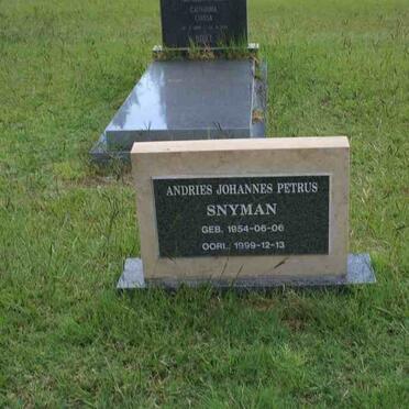 SNYMAN Andries Johannes Petrus 1954-1999