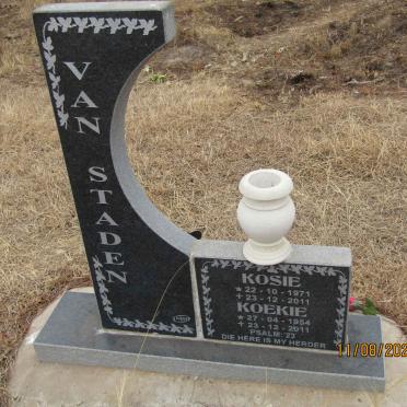 STADEN Kosie, van 1971-2011 &amp; Koekie 1954-2011