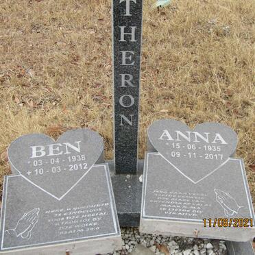 THERON Ben 1938-2012 &amp; Anna 1935-2017