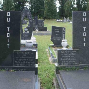 TOIT Willem Johannes, du 1909-1963 &amp; Maria Catharina VAN HEERDEN 1907-1974
