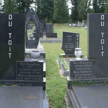TOIT Willem Johannes, du 1909-1963 &amp; Maria Catharina VAN HEERDEN 1907-1974