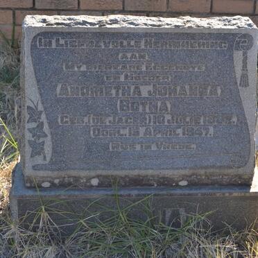 BOTHA Andrietha Johanna nee DE JAGER 1882-1947