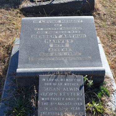 HARVEY Herbert Arthur -194? &amp; Susan Alwin KEYTER -1989