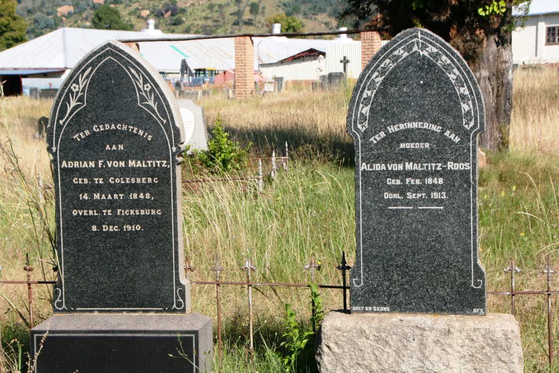 MALTITZ Adrian F., von 1848-1910 & Alida VON MALTITZ-ROOS 1848-1913 