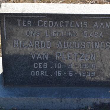 PLETZEN Ricardo Augustines, van 1938-1939