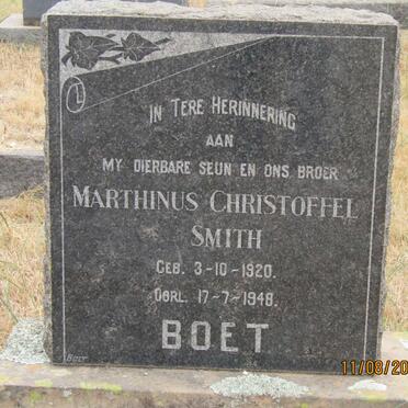 SMITH Marthinus Christoffel 1920-1948