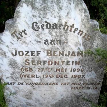 SERFONTEIN Jozef Benjamin 1896-1907