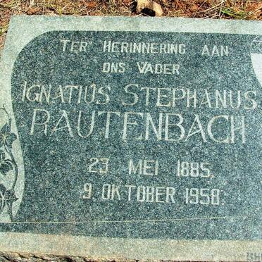 RAUTENBACH Ignatius Stephanus 1885-1958