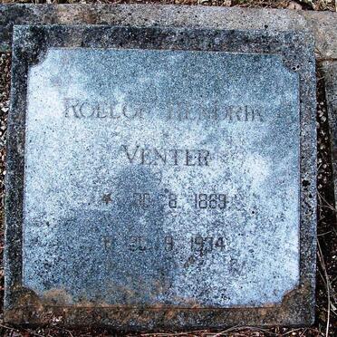 VENTER Roelof Hendrik 1869-1934