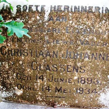 CLASSENS Christiaan Johannes 1893-1934