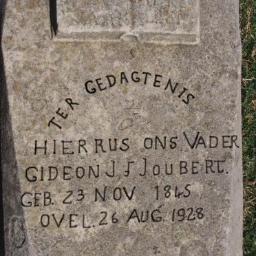 JOUBERT Gideon J.F. 1845-1928