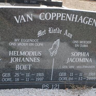 COPPENHAGEN Helmodius Johannes, van 1915-1997 &amp; Sophia Jacomina VAN VOLLENHOVEN 1918-2000
