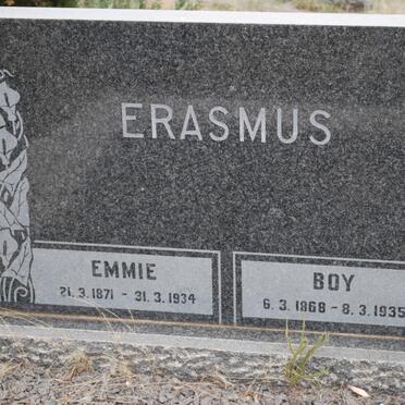 ERASMUS Boy 1868-1935 &amp; Emmie 1871-1934