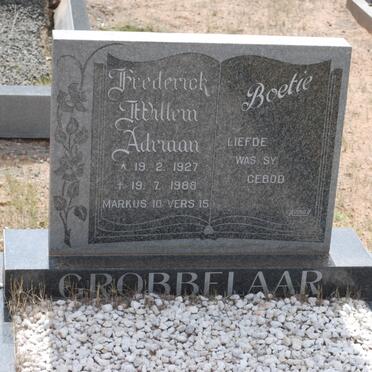 GROBBELAAR Frederick Willem Adriaan 1927-1988