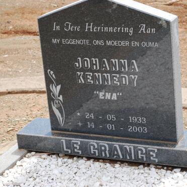 GRANGE Johanna Kennedy, le 1933-2003