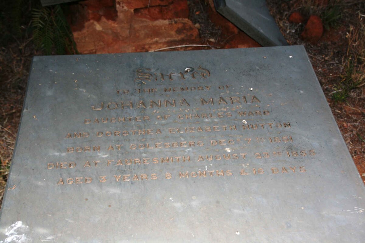 HUTTON Johanna Maria 1851-1855